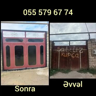 Həyət darvazaları: 1️⃣ darvazalari̇n renglenmesi̇ xi̇dməti̇ növbəti̇ el i̇şi̇mi̇z 😍 — 2