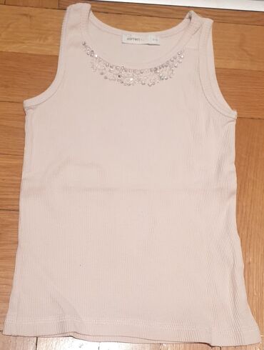 kapa sa prirodnim krznom: Round neck, Sleeveless, 110-116