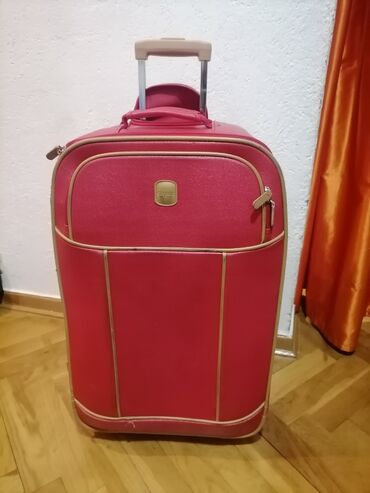 Bags: Kofer CARPISA veći crveni od mislim Skaja na točkiće ispravan oko 65