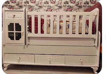 pismenni: Uşaq beşiyi – funksional kombinə edilmiş model - Rəng: ağ - Material — 1