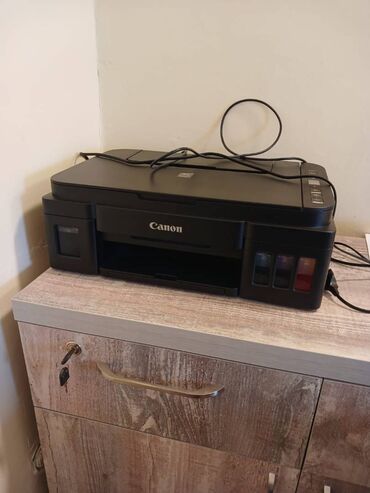 printer ucuz qiymete: Canon printeri,yenidir alinib,hec istifade olunmayib,murekkebleri
