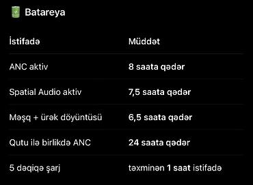 Qulaqcıqlar: Apple AirPods Pro 3 (MagSafe/Qi/USB‑C/Apple Watch şarj dəstəyi) - — 3