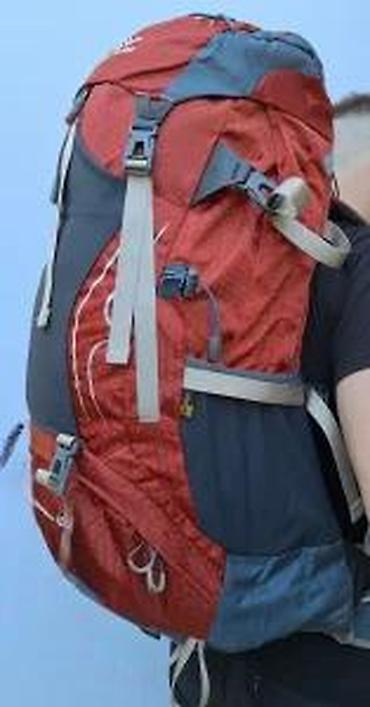 Sportske torbe i rančevi: Planinarski ranac Adventure 65L – crveno/crni - Zapremina: 65 litara — 18