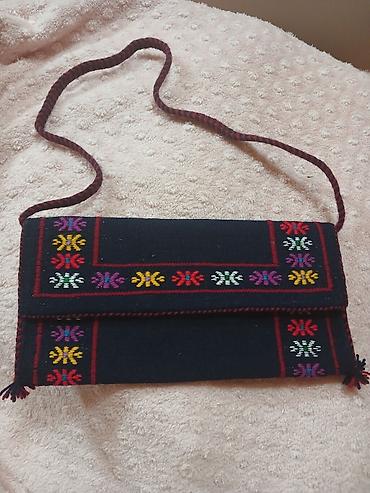 Çantalar: Əl işi toxuma çanta - Material: qalın parça/əl toxuması kumaş - Rəng — 1