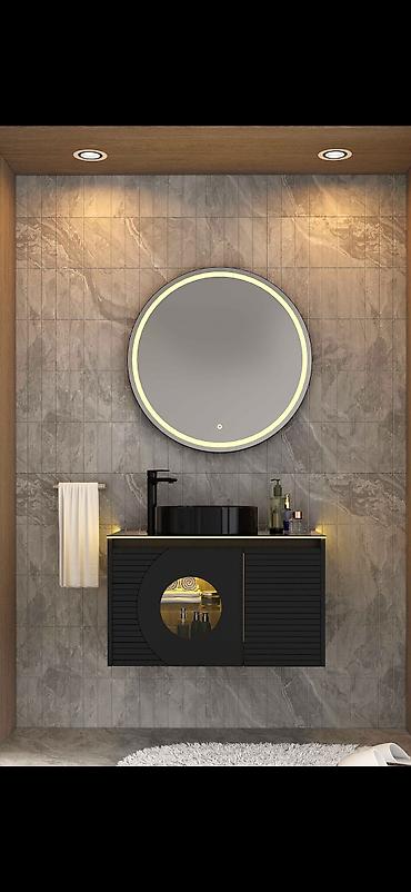 hamam dekoru: Hamam mebeləri Moydadırlar dolablar led işığlı güzgülər duş kabinələr — 4