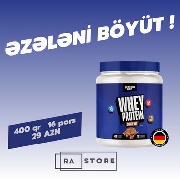 whey protein qiymeti: RA Protein Store Grizzone və Proteinocean məhsulları satılır. Hər