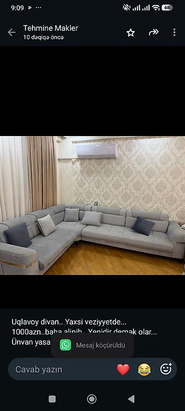 Uqlavoy divan. Yaxsi veziyyetde. 1000azn. baha alinib. Yenidir