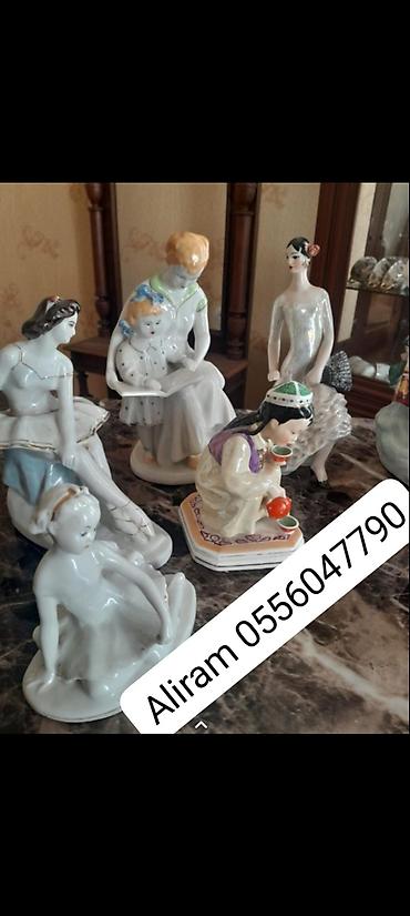 Aliram fiqurlar heykəllər qedimi sssr sovetin farfor
