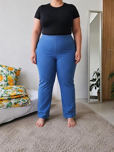 Pantalone: Ženske pantalone – plus size - Model: klasične crne pantalone ravnog — 6