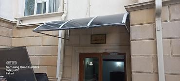 Polikarbonat giriş üstü siperlik (vizor) - Material: yüksək — 1