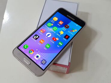 çat tanışlıq: Samsung Galaxy J3 2016, 8 GB, rəng - Qızılı, Zəmanət, Düyməli, Sensor