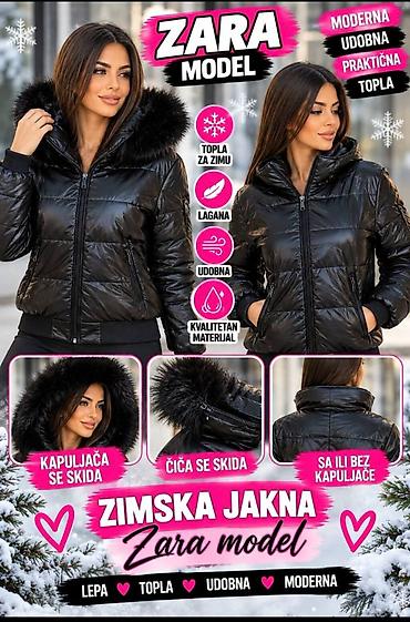 zara snizenje: Zimska jakna – Zara model - Moderan, ženstven kroj koji prati liniju — 1