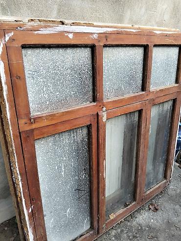 taxtalar: İşlənmiş Taxta pəncərə, Еni: 140 sm, Uzunluğu: 140 sm — 2