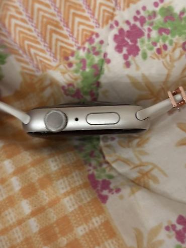 watch 8: Apple Watch 5 series 44mm Qutusu var, adapteri, üstündə 3 ədəd — 3