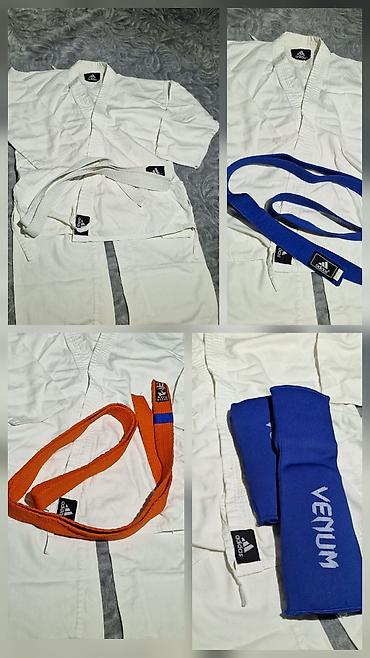 kombat şalvar: Karate paltarı yaxşı vəziyyətdədir. 11-13 yaş üçün uyğundur. hər — 1