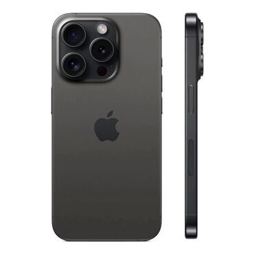 Apple iPhone: IPhone 15 Pro Max, Б/у, 1 ТБ, Black Titanium, Защитное стекло, Чехол, Кабель, 87 %