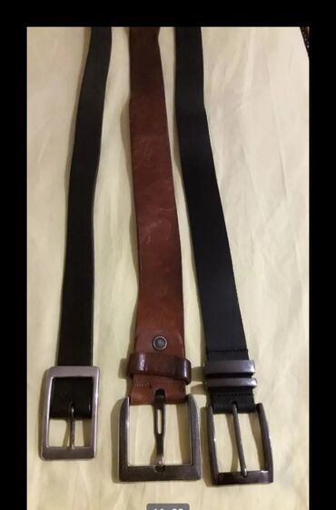 Ремни и пояса: Ремень, Другой бренд, Материал: Натуральная кожа, Мужские, Б/у — 22
