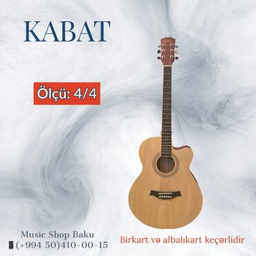 gitara: Kabat akustik gitara Ölçü: 4/4 🚚Çatdırılma xidməti mövcuddur