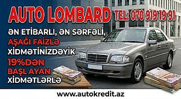 Auto Lombard xidməti - Avtomobilinizi girov qoyaraq nağd pul əldə