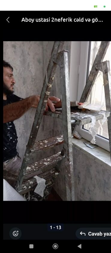 Malyar işləri: Malyar Aboy ustası.malyar isleri Aboy laminat işleri görürük cəld
