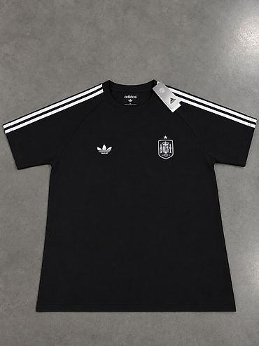 форма для спорта: ADIDAS | СБОРНАЯ ИСПАНИИ 🇪🇸 Чёрная футболка Adidas с эмблемой сборной — 1
