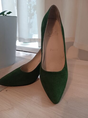 женские зеленые туфли: Туфли 37, цвет - Зеленый