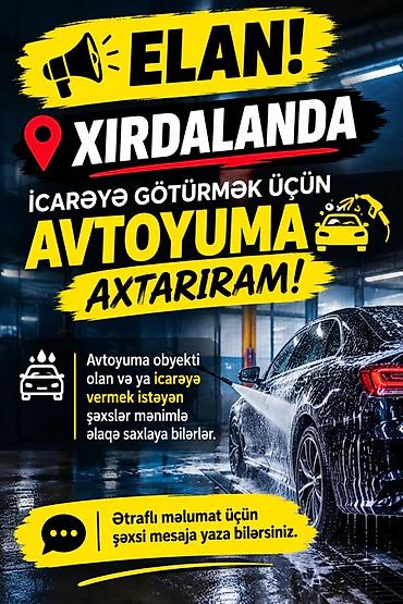 razinde satilan torpaqlar: Xırdalanda icarəyə avtoyuma obyekti axtarılır. İcarəyə vermək — 1