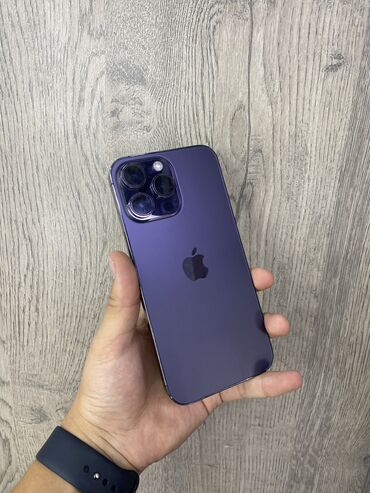 айфон 14 п: IPhone 14 Pro Max, 256 ГБ, Deep Purple, Чехол, 80 %