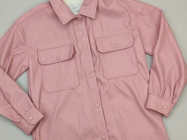 koszula dziewczęca 146: Koszula 11 lat, stan - Dobry, wzór - Jednolity kolor, kolor - Różowy