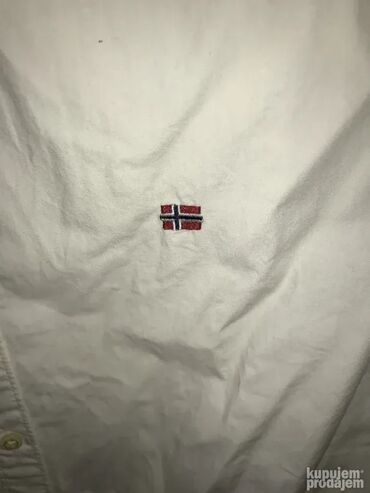 Košulje: Original NAPAPIJRI kosulja M PRAKTICNO NOVA 100% cotton Ramena 46cm — 3