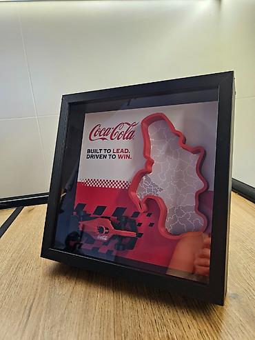 tea pre i posle: Reklama COca-COla FoRmula 1 SOLIDNO OCUVANA,MINIMALNI ZNACI — 3