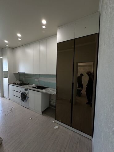 Кухонные гарнитуры: Кухонный гарнитур, Новый, цвет - Серый, МДФ, Бесплатная доставка — 5