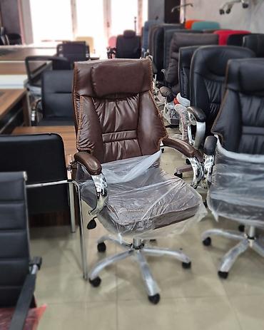 ofis əşyaları: Yeni, Təkərli, Qolları tənzimlənmir, Süni dəri — 9
