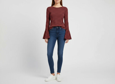 spodnie z lampasami zara: Zara, Жіноча блуза, розмір S