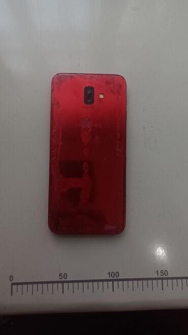 Samsung: Samsung Galaxy J6 Plus, Б/у, 32 ГБ, цвет - Красный, 2 SIM