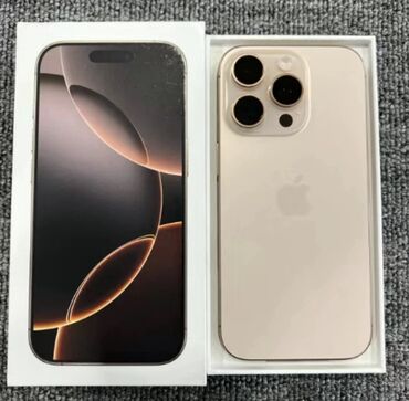 ноудбук айфон: IPhone 16 Pro Max, Б/у, 256 ГБ, Desert Titanium, Коробка, 100 %