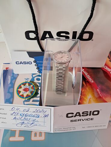 saatla: Yeni, Qol saatı, Casio, rəng - Gümüşü