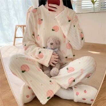 мужские пижамы: Пижама, Плюш, Китай, One size