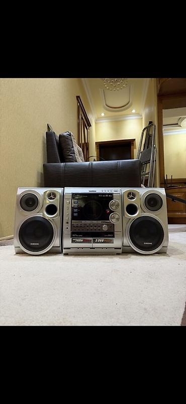 mikro qulaq: Samsung Hi-Fi mini audio sistemi Funksiyalari: kaset ve disk qoshmag — 1