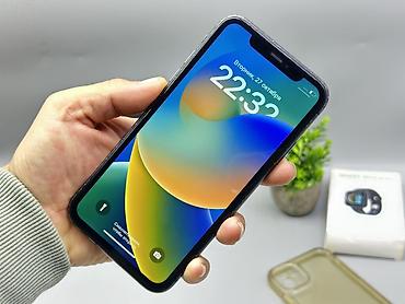 lphone 11: IPhone 11, Б/у, 128 ГБ, Черный, Чехол, 100 % — 2