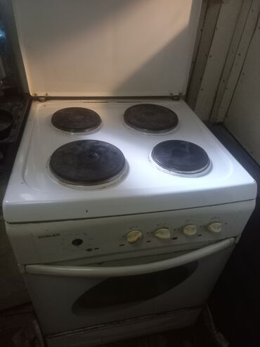 Plitələr və bişirmə panelləri: Plitə Elektrik, Ayrıca dayanan, 4 gözlü