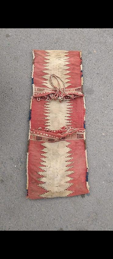 brend çanta: Kilim tipli qoşaq çanta (yolçu/heyvan yük çantası) - Material: əl — 1