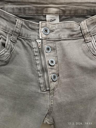 Farmerke: Sive farmerke – slim/skinny kroj - Dužina 98 cm širina struka 39 cm - — 7