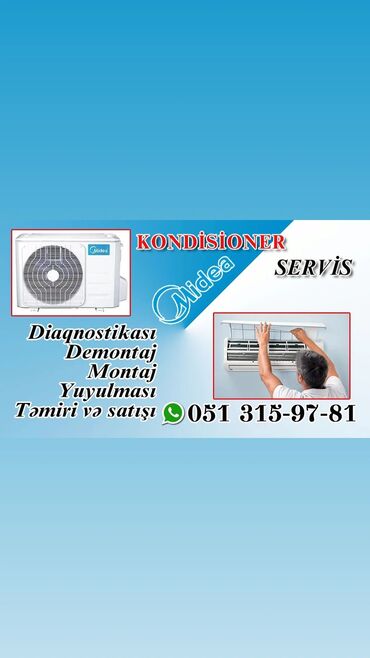 qizil satis qiymeti: Kondisioner Midea, 100-dən çox kv. m