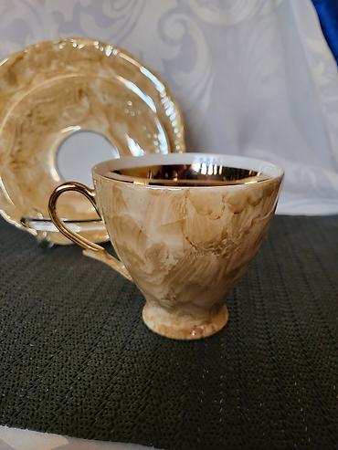 autima: Trodelni porcelanski poljski set iz 70ih god. Porcelanski set — 6