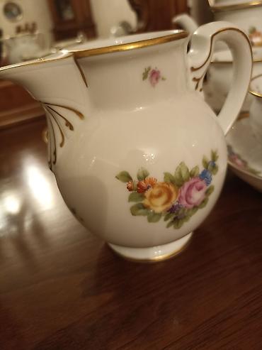 Çay dəstləri və servizlər: Çay dəsti, rəng - Ağ, Farfor, 6 nəfərlik, Almaniya — 24