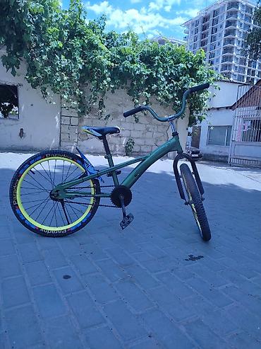 velosipet: Uşaq/yeni başlayanlar üçün BMX tipli velosiped - Rəng: tünd yaşıl — 1