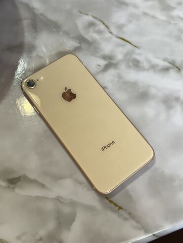 телефон aifon: IPhone 8, 64 ГБ, Алтын, Коргоочу айнек, Каптама, 100 %