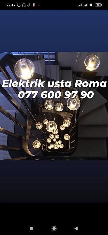 elektrik ustası: Elektrik usta Roma təmir və yenidən qurma luştur çilçıraq spor rozetka — 6