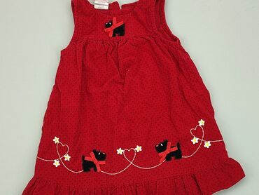 sukienka czerwona w groszki: Sukienka, 1.5-2 lat, 86-92 cm, stan - Bardzo dobry